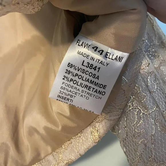 Flavio Castellani Gold Lace Formal Bolero